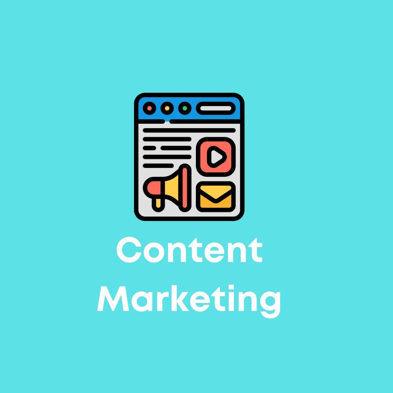 Content Marketing service illustration